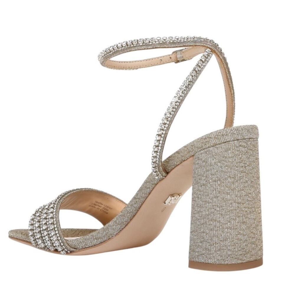 BADGLEY MISCHKA Becca Strappy Block Heel Sandal size 8 NWT $235 - Picture 8 of 13